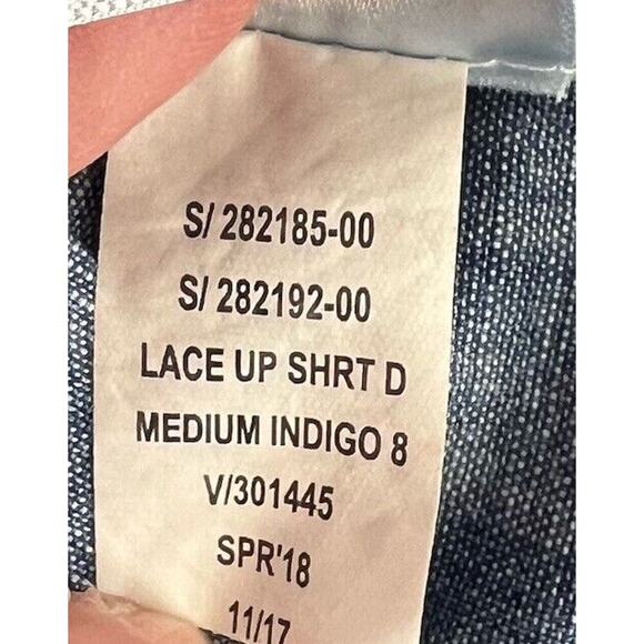 gap denim dress Tie Shirt Women XL - Picture 7 of 8